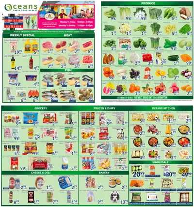 Oceans Fresh Food Market catalogue in Brampton | Weekly special Oceans Fresh Food Market | 2025-02-07 - 2025-02-21