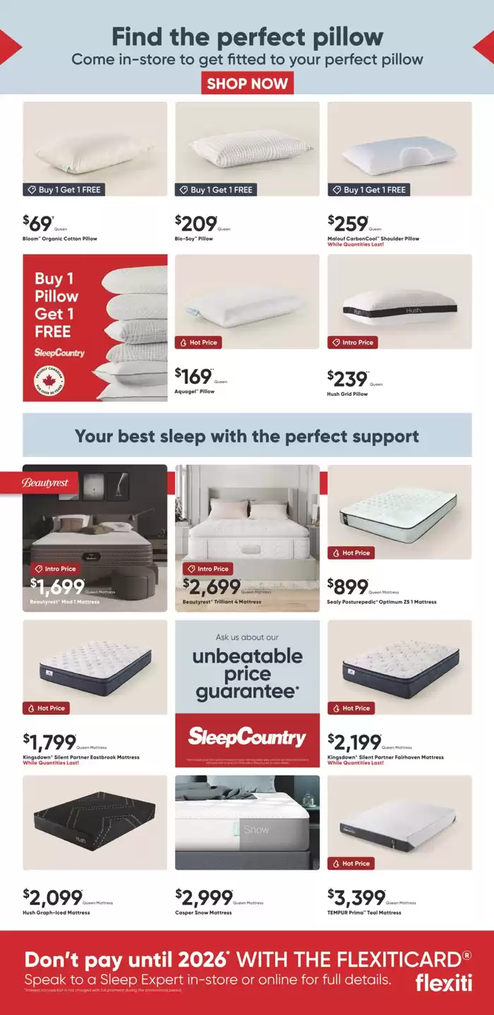 Sleep Country catalogue in Nanaimo | Current deals and offers | 2025-02-10 - 2025-02-16