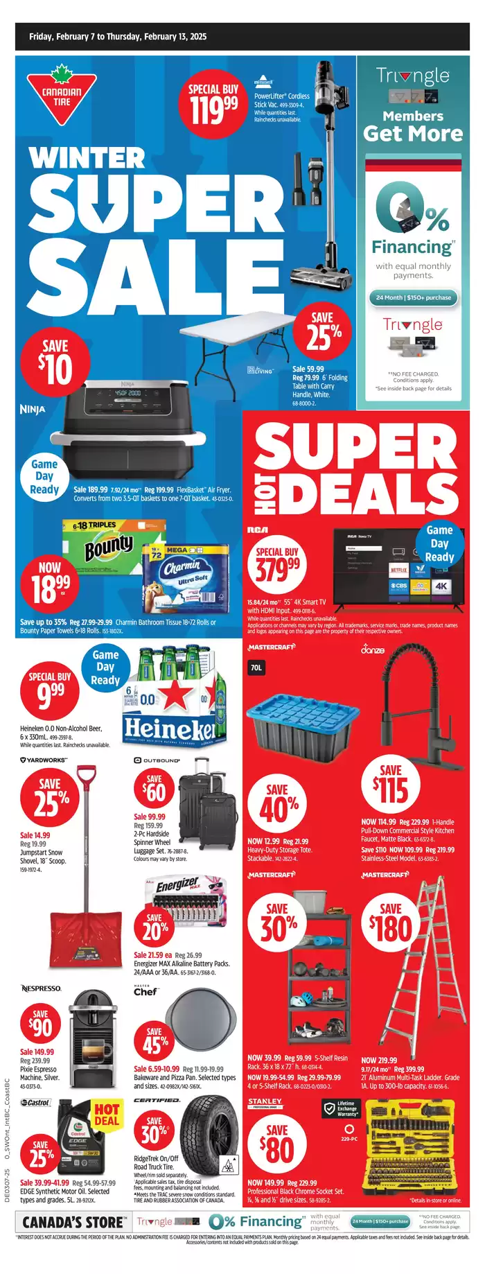 Canadian Tire catalogue in Vancouver | Attractive special offers for everyone | 2025-02-07 - 2025-02-13