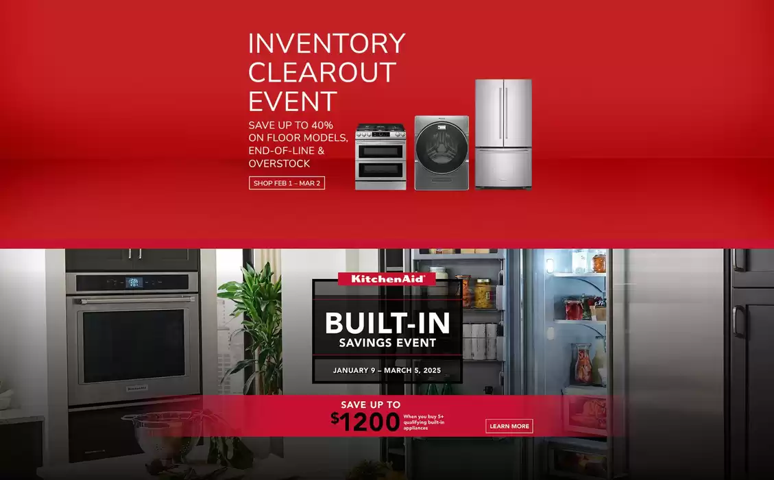 Goemans Appliances catalogue in St. Catharines | Current deals and offers | 2025-02-10 - 2025-02-28