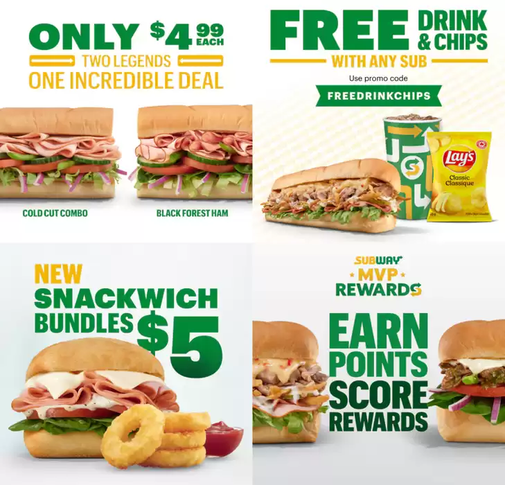 Subway catalogue in Brockville | Current deals and offers | 2025-02-10 - 2025-02-24