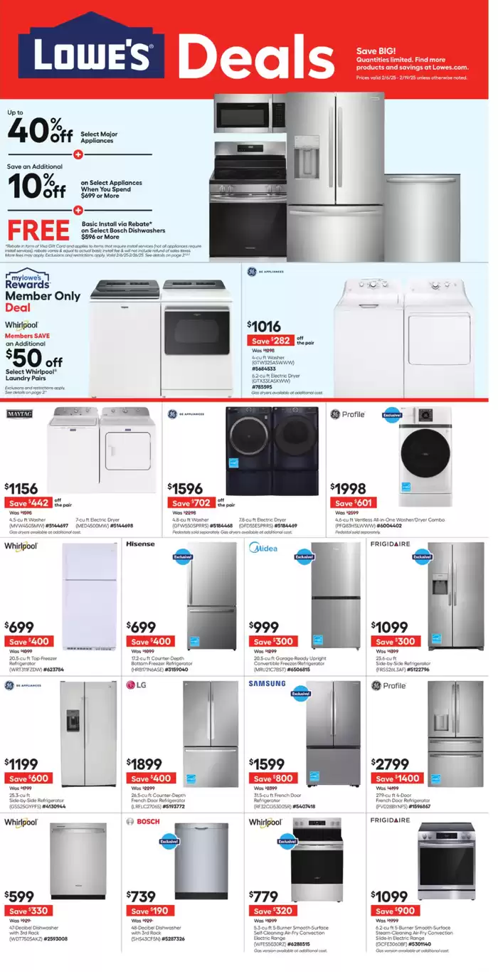 Lowe's catalogue in Balzac | Lowe's Deals | 2025-02-10 - 2025-02-19