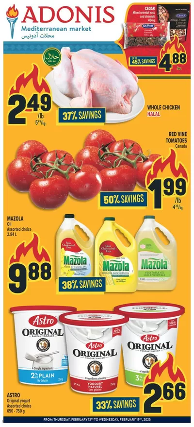 Marché Adonis catalogue in Mississauga | Current deals and offers | 2025-02-13 - 2025-02-19