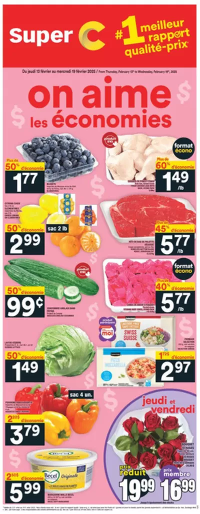 Grocery offers in Thetford Mines | Wide range of offers in Super C | 2025-02-13 - 2025-02-19