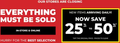 Clothing, Shoes & Accessories offers in Ottawa | Now 25% to 50% Off in Cleo | 2025-02-12 - 2025-02-26