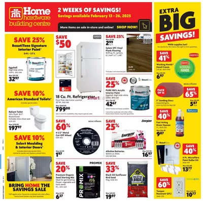 Home Hardware catalogue in New Tecumseth | Home Hardware weekly flyer | 2025-02-13 - 2025-02-26