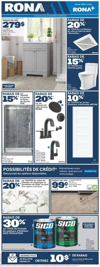 Garden & DIY offers in Thetford Mines | Our best deals for you in RONA | 2025-02-13 - 2025-02-19