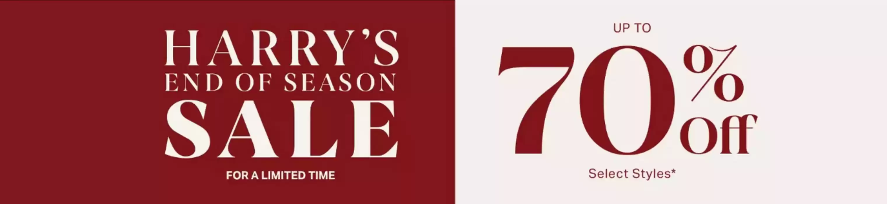 Harry Rosen catalogue in Mississauga | Up To 70% Off | 2025-02-12 - 2025-02-26