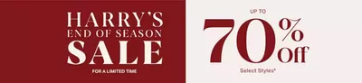 Luxury Brands offers in Scarborough | Up To 70% Off in Harry Rosen | 2025-02-12 - 2025-02-26