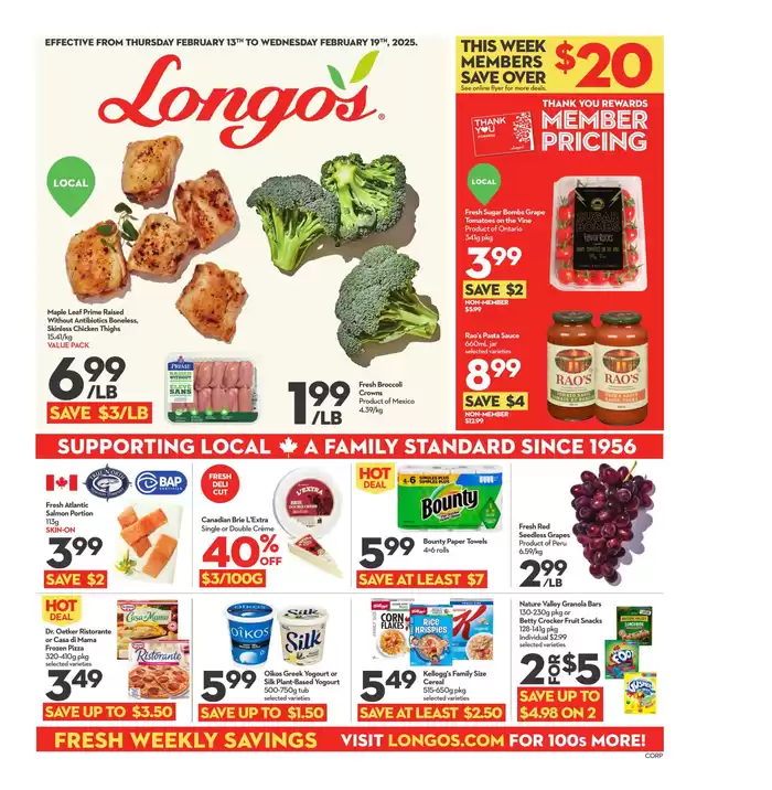 Longo's catalogue in Richmond Hill | Save now with our deals | 2025-02-13 - 2025-02-19