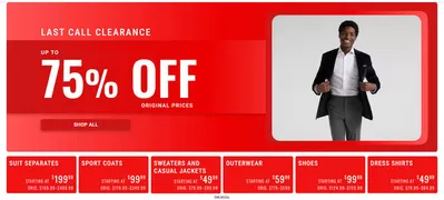 Clothing, Shoes & Accessories offers in Drummondville | Up To 75% Off in Moores | 2025-02-12 - 2025-02-26