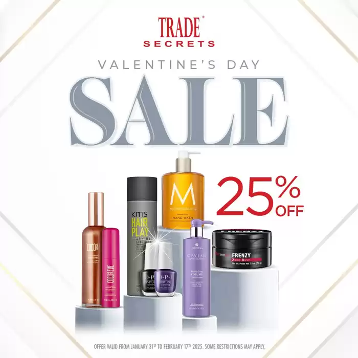 Trade Secrets catalogue in Richmond Hill | Valentine's Day 25% Off | 2025-02-12 - 2025-02-17