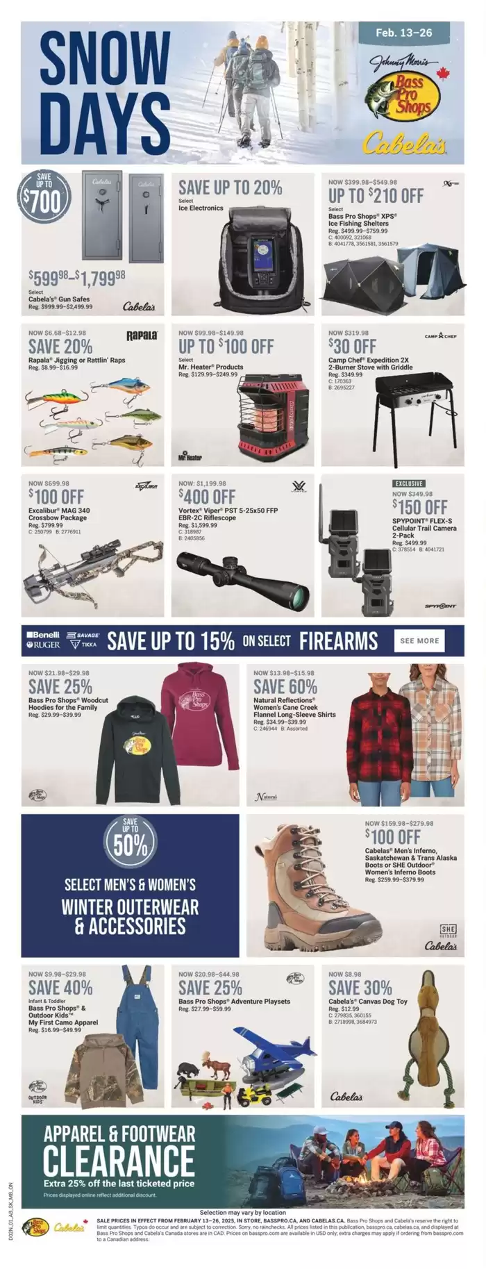 Bass Pro Shop catalogue in Moncton | Snow Days Deals | 2025-02-13 - 2025-02-26