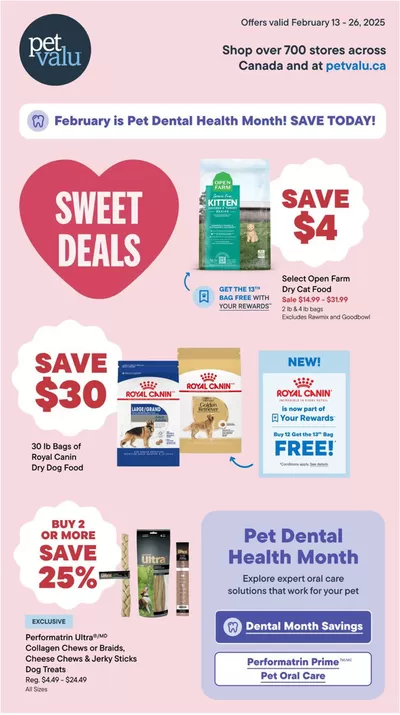 Petvalu catalogue in Oshawa | Sweet Deals | 2025-02-13 - 2025-02-26