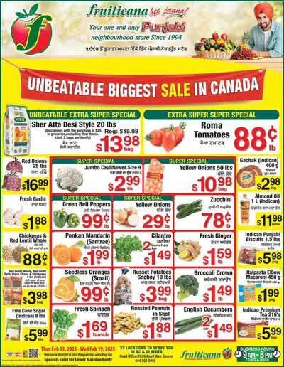 Fruiticana catalogue in Edmonton | New offers to discover | 2025-02-14 - 2025-02-28