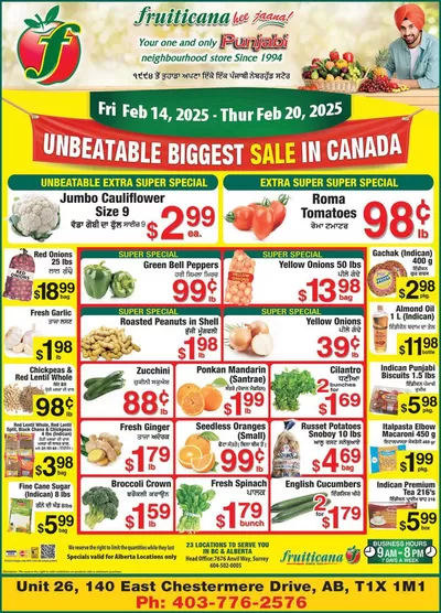 Fruiticana catalogue in Edmonton | Our best offers for you | 2025-02-14 - 2025-02-28