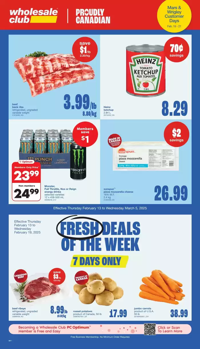 Wholesale Club catalogue in Barrie | Wholesale Club Weekly ad | 2025-02-13 - 2025-03-05