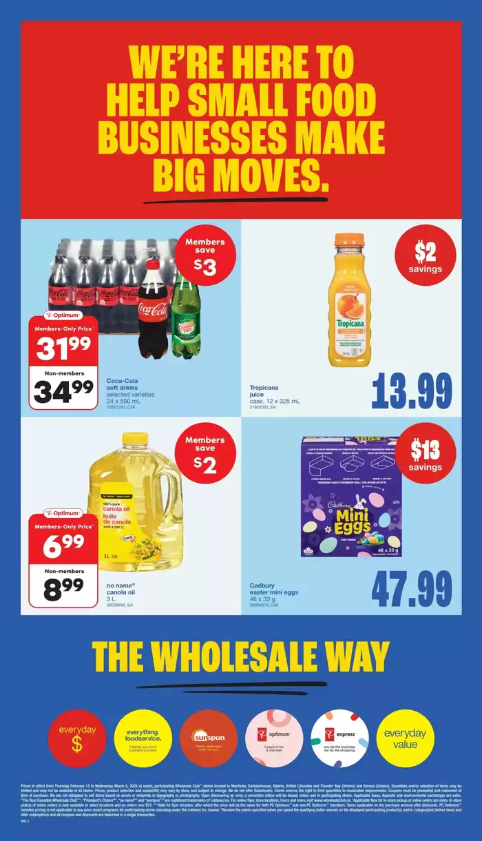 Wholesale Club catalogue in Barrie | Wholesale Club Weekly ad | 2025-02-13 - 2025-03-05