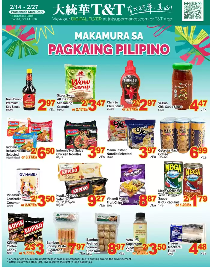 T&T Supermarket catalogue in Markham | Discounts and promotions | 2025-02-14 - 2025-02-27