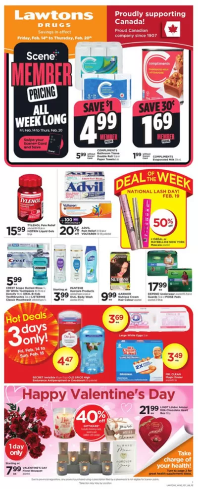 Pharmacy & Beauty offers in Borden-Carleton | Discover attractive offers in Lawtons Drugs | 2025-02-14 - 2025-02-20