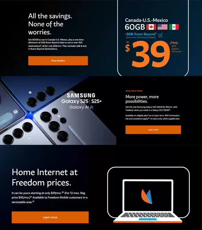 Freedom Mobile catalogue in Brampton | All the savings None of the worries | 2025-02-14 - 2025-02-28