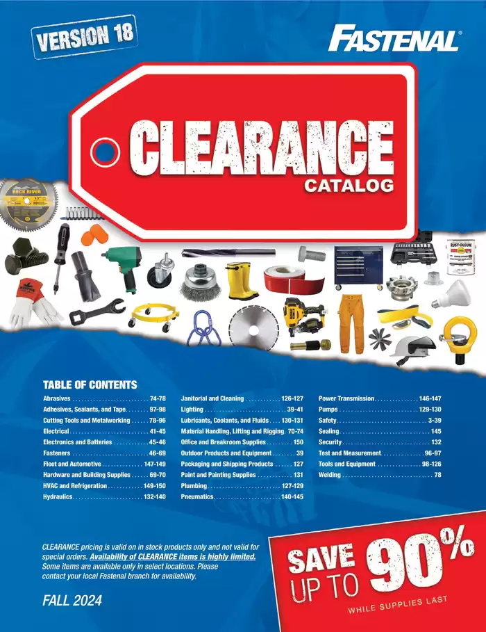 Fastenal catalogue in Woodstock | Fastenal Clearance Catalog | 2025-02-14 - 2025-02-28