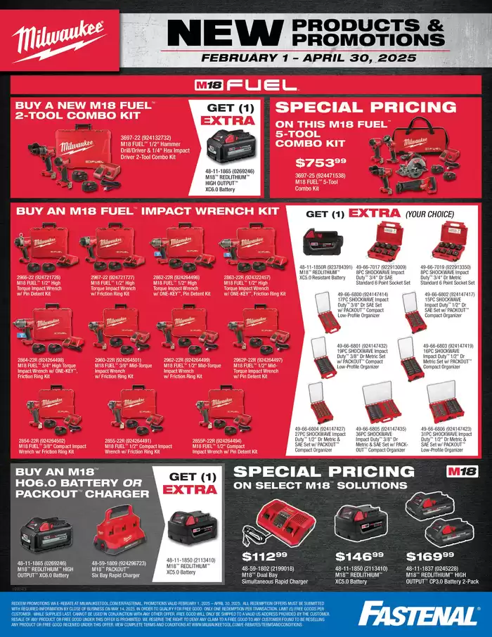 Fastenal catalogue in Fort Frances | Milwaukee Tool Q1 Promo | 2025-02-14 - 2025-04-30