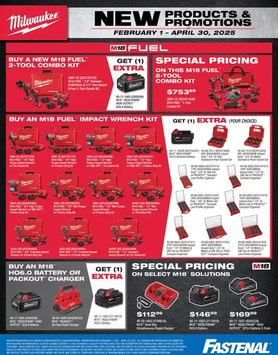 Fastenal catalogue in Woodstock | Milwaukee Tool Q1 Promo | 2025-02-14 - 2025-04-30