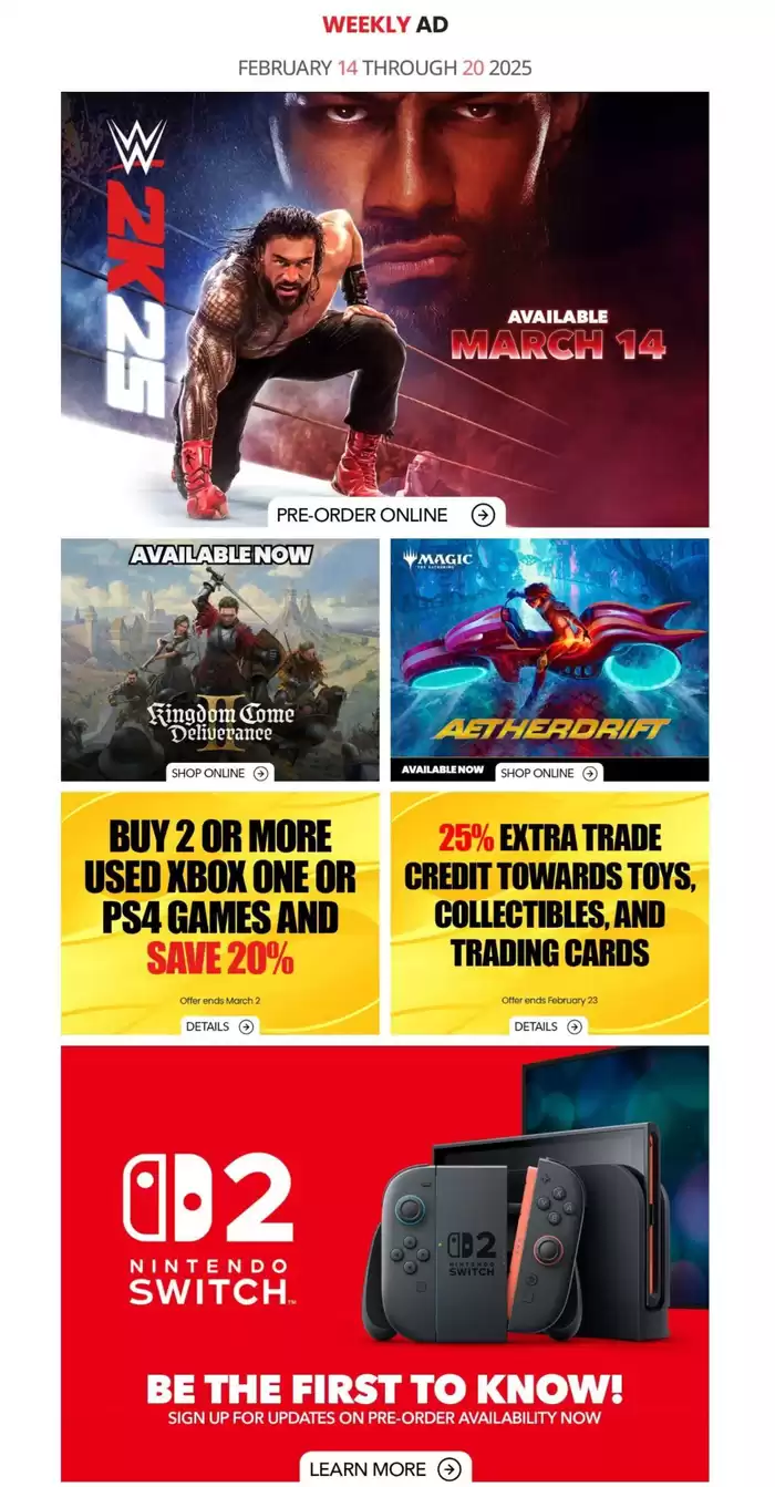 Game Stop catalogue in Nanaimo | Game Stop Weekly ad | 2025-02-14 - 2025-02-20