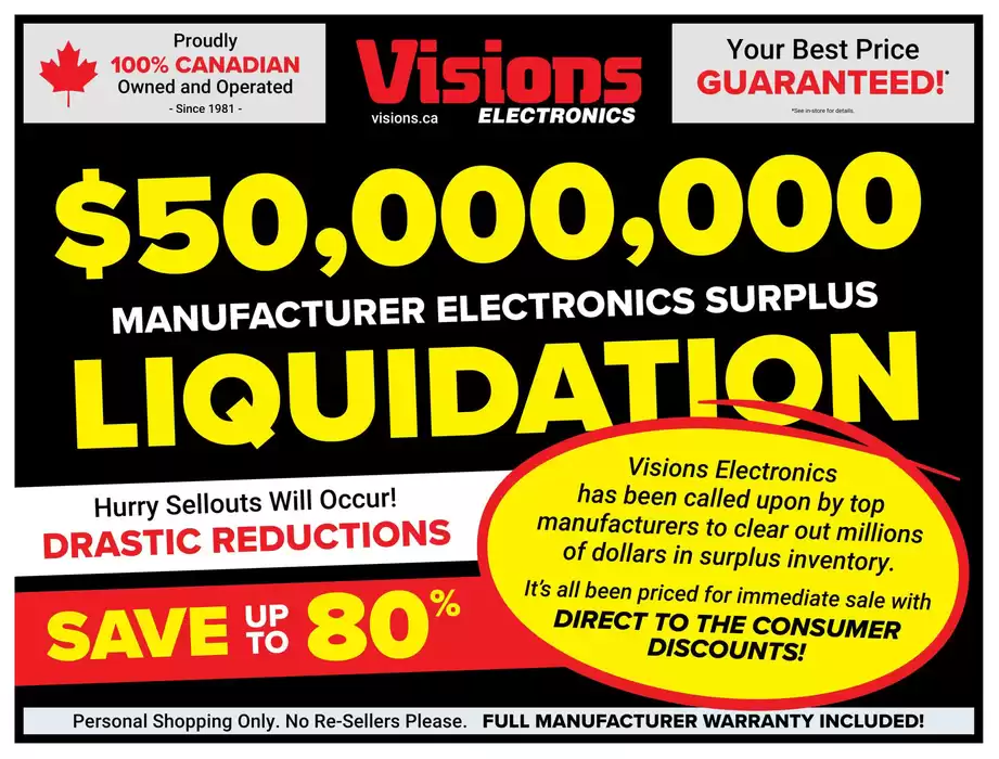 Visions Electronics catalogue in Okotoks | Flyer | 2025-02-14 - 2025-02-20