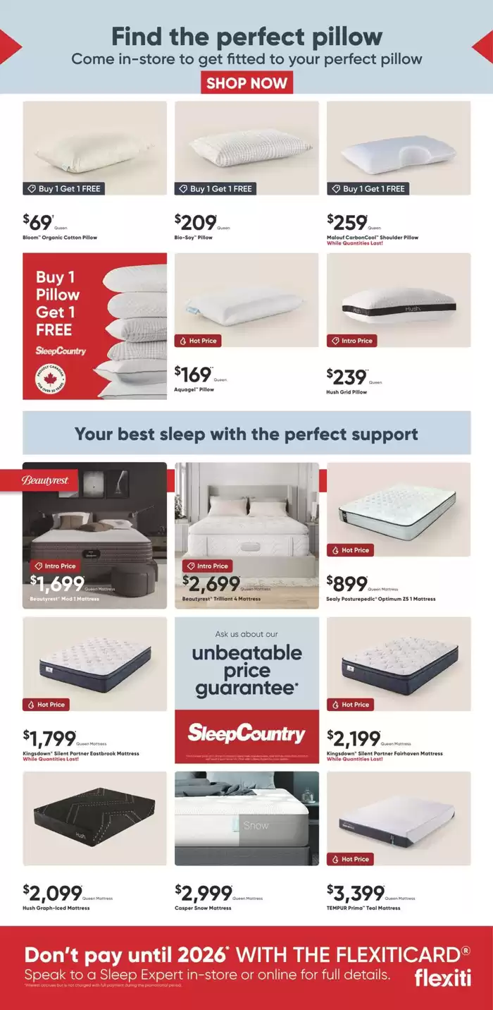 Sleep Country catalogue in Halifax | Weekly Specials | 2025-02-17 - 2025-02-23