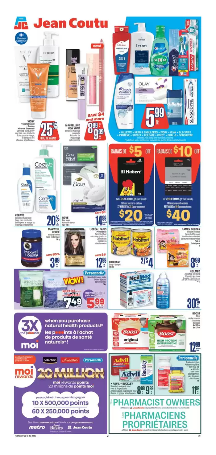 Jean Coutu catalogue in Châteauguay | Special offers for you | 2025-02-20 - 2025-02-26