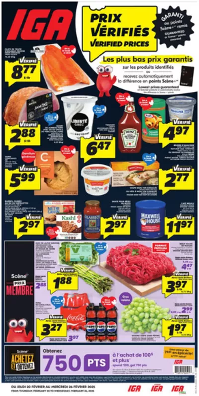 Grocery offers in Edmundston | Our best bargains in IGA Extra | 2025-02-20 - 2025-02-26