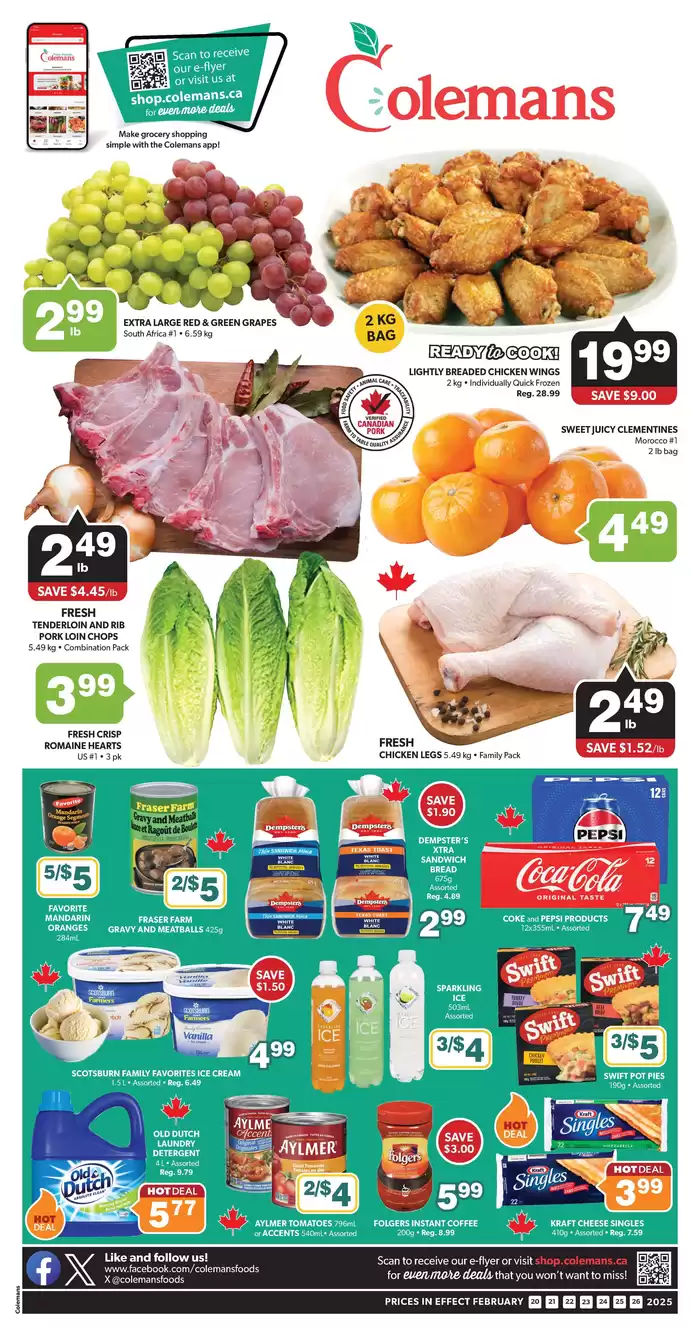 Coleman's catalogue in Deer Lake | Current special promotions | 2025-02-20 - 2025-02-26