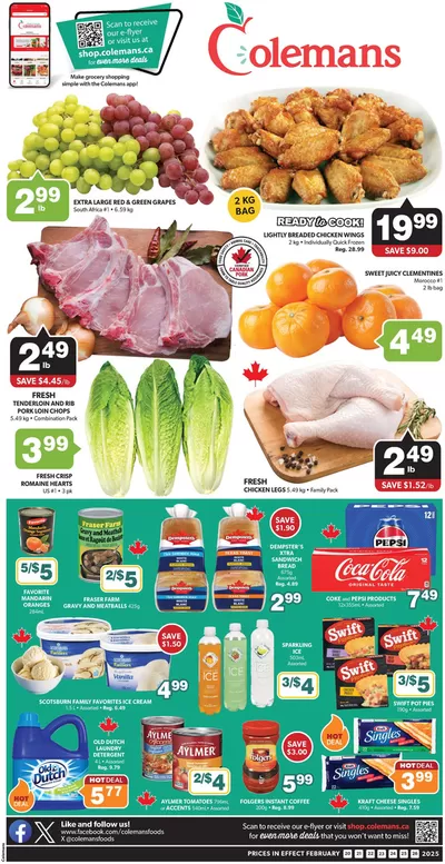 Grocery offers in Deer Lake | Current special promotions in Coleman's | 2025-02-20 - 2025-02-26