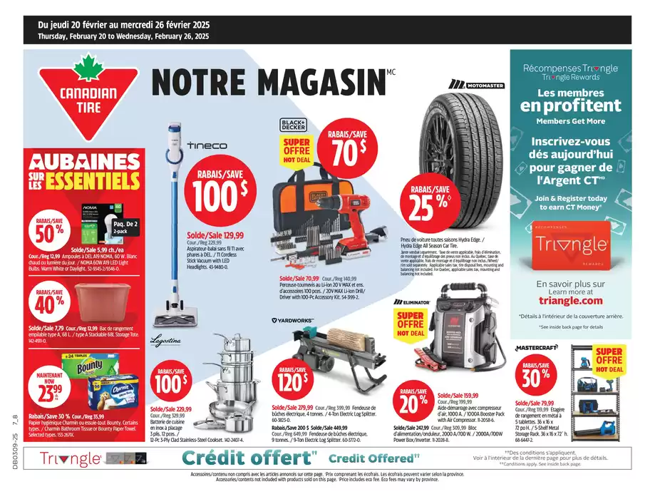 Canadian Tire catalogue in Thetford Mines | Our best offers for you | 2025-02-20 - 2025-02-26