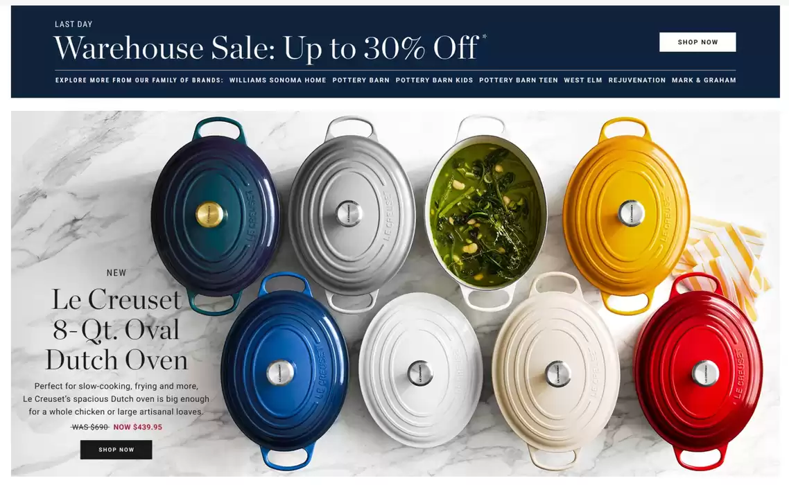 Williams Sonoma catalogue in Toronto | Up To 30% Off | 2025-02-18 - 2025-03-04