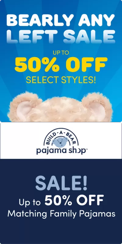 Kids, Toys & Babies offers in Hamilton | Up To 50% Off in Build a Bear | 2025-02-19 - 2025-03-05