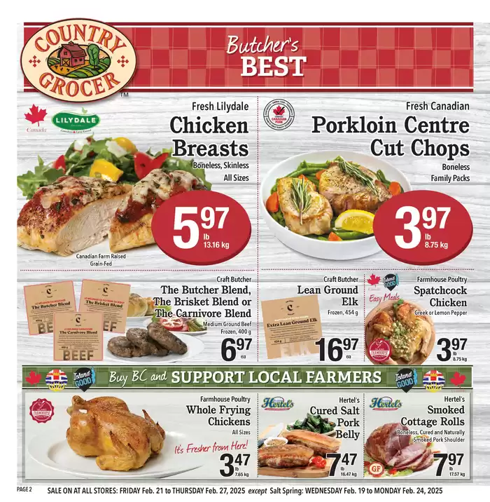 Country Grocer catalogue in Victoria BC | Current deals and offers | 2025-02-19 - 2025-03-05