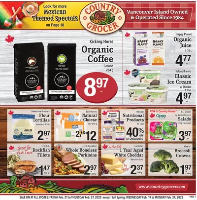 Grocery offers in Gabriola BC | Current deals and offers in Country Grocer | 2025-02-19 - 2025-03-05