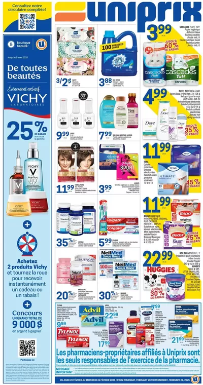 Pharmacy & Beauty offers in Windsor QC | Uniprix Weekly ad in Uniprix | 2025-02-20 - 2025-02-26