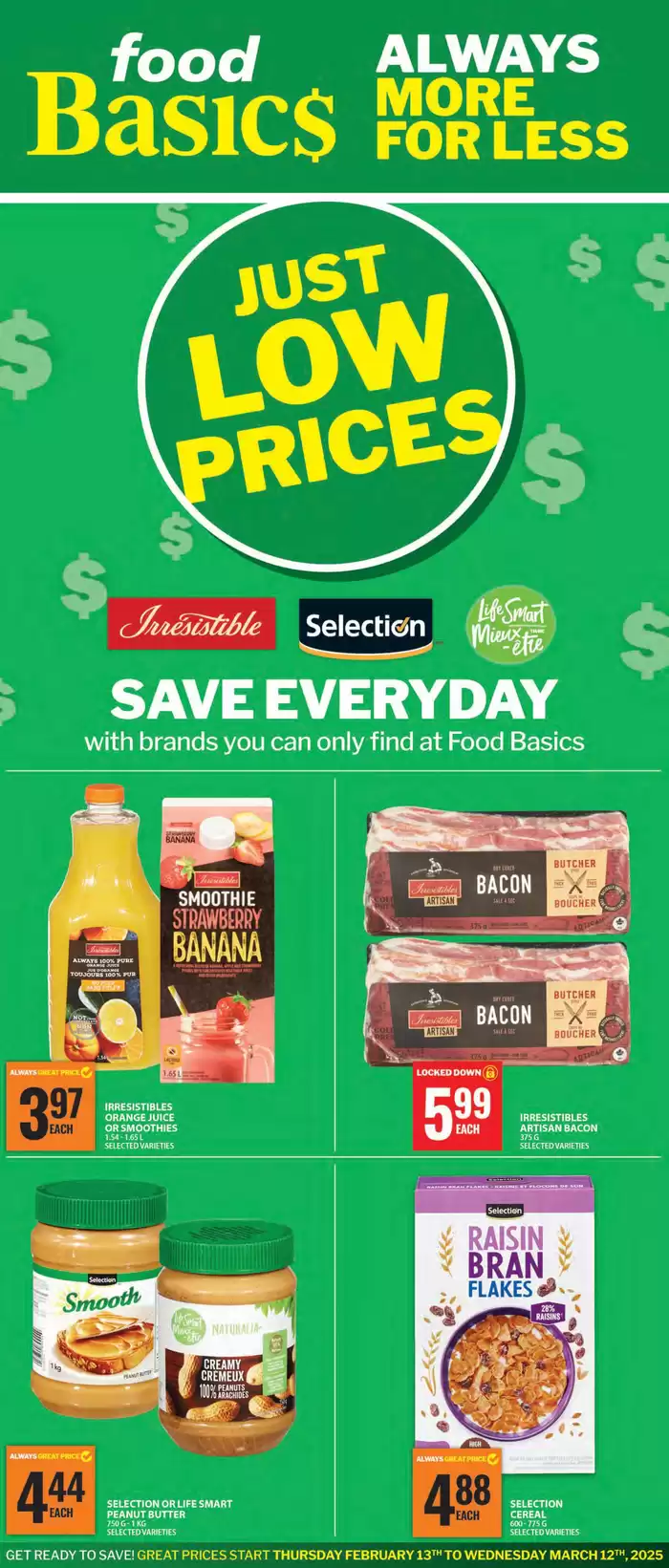 Food Basics catalogue in Woodstock | Great discounts on selected products | 2025-02-20 - 2025-02-26