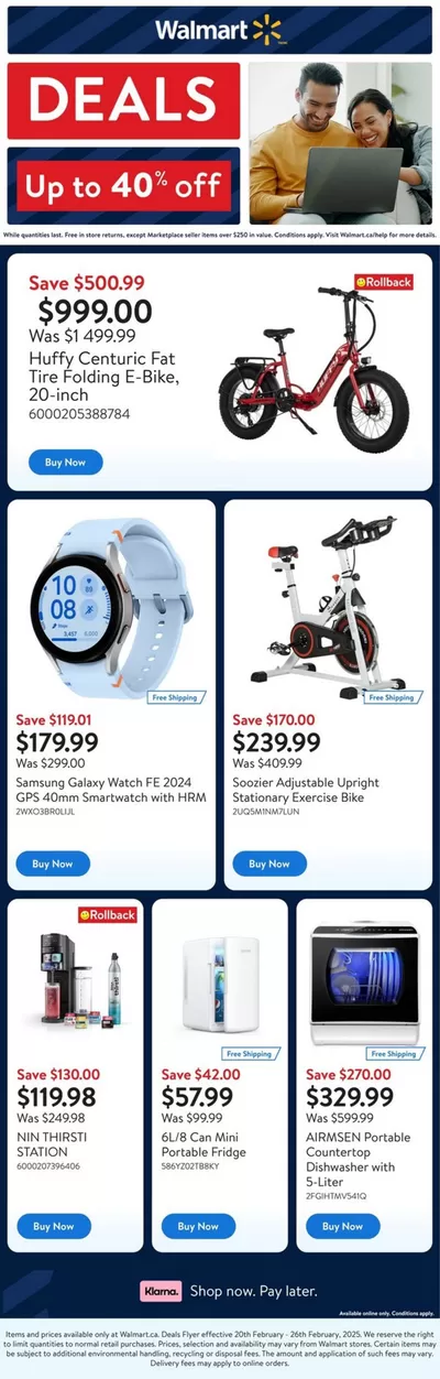 Walmart catalogue in Saskatoon | Discounts and promotions | 2025-02-20 - 2025-02-26