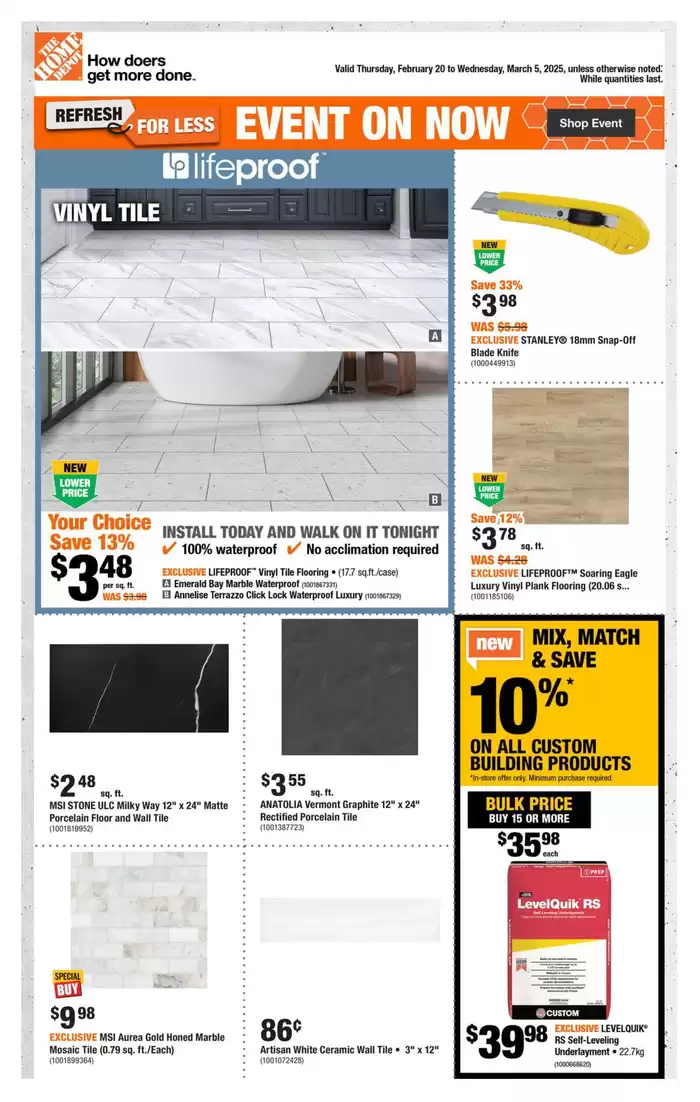 Home Depot catalogue in Victoriaville | Current deals and offers | 2025-02-20 - 2025-03-05