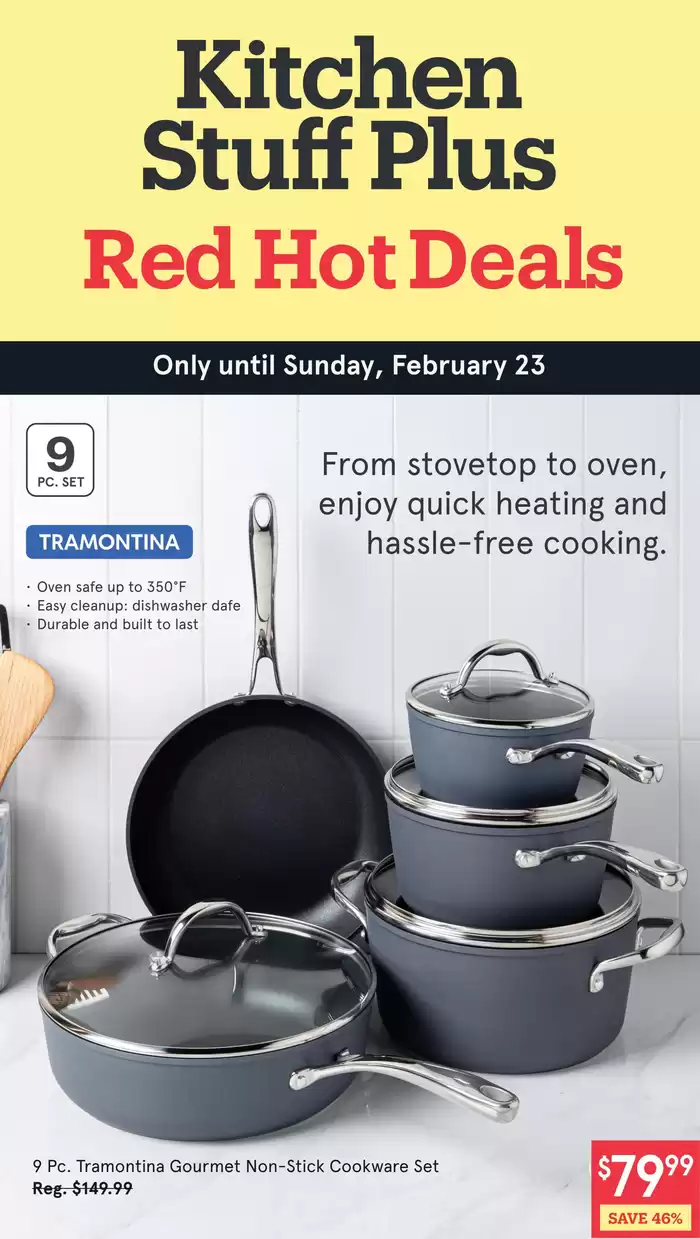 Kitchen Stuff Plus catalogue in Vaughan | Kitchen Stuff Plus weeky flyer | 2025-02-18 - 2025-02-23