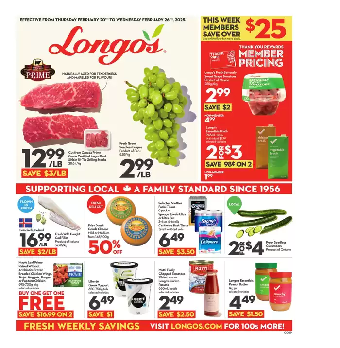 Longo's catalogue in Mississauga | Exclusive bargains | 2025-02-20 - 2025-02-26