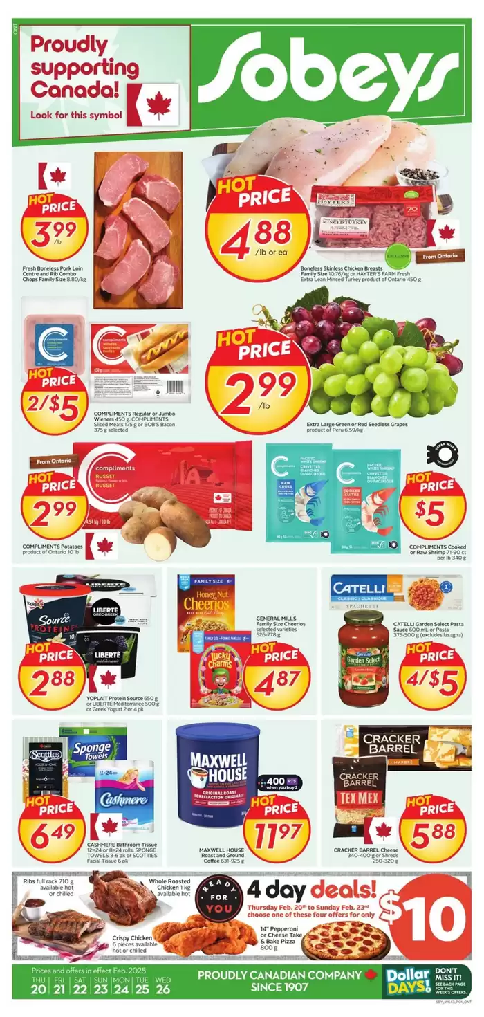 Sobeys catalogue in St. Catharines | Sobeys Weekly ad | 2025-02-20 - 2025-02-26