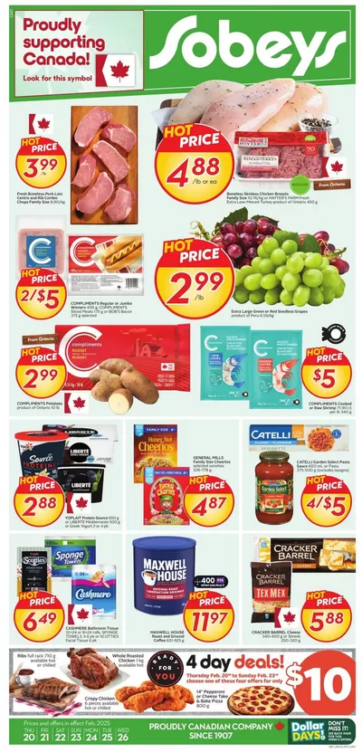 Sobeys catalogue in Windsor (Ontario) | Sobeys Weekly ad | 2025-02-20 - 2025-02-26