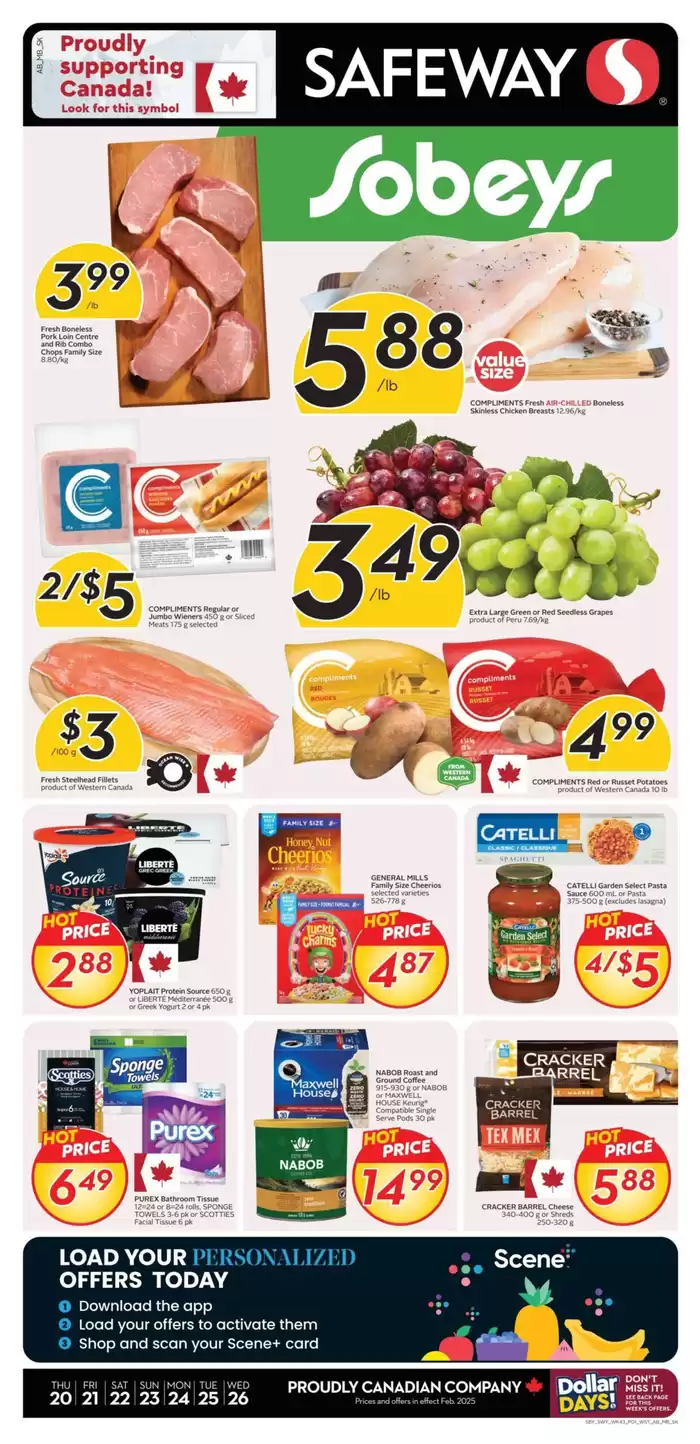 Sobeys catalogue in Windsor (Ontario) | Great discounts on selected products | 2025-02-20 - 2025-02-26