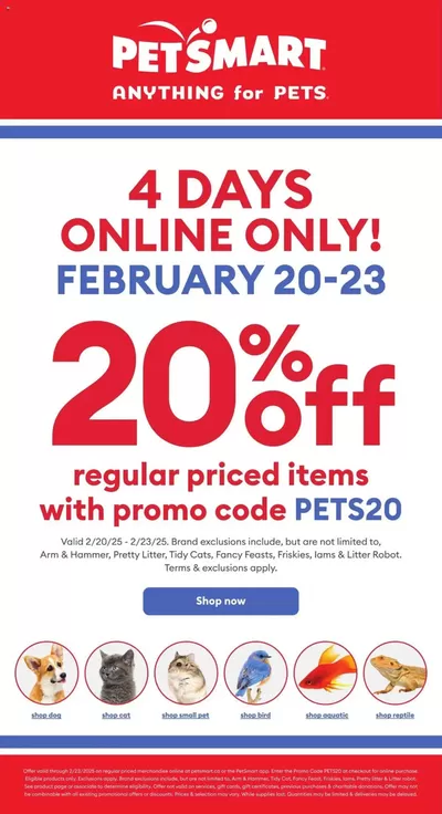 Petsmart catalogue in Milton | Top deals and discounts | 2025-02-20 - 2025-02-23